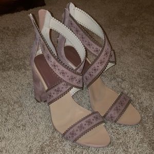 Zara mauve heels